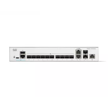 Tinklo jungiklis Cisco Catalyst C1300-12XS valdomas L2/L3, 12 x 10Gb SFP+, 240 Gbit/s, 16k MAC, montuojamas į stelažą, pilka