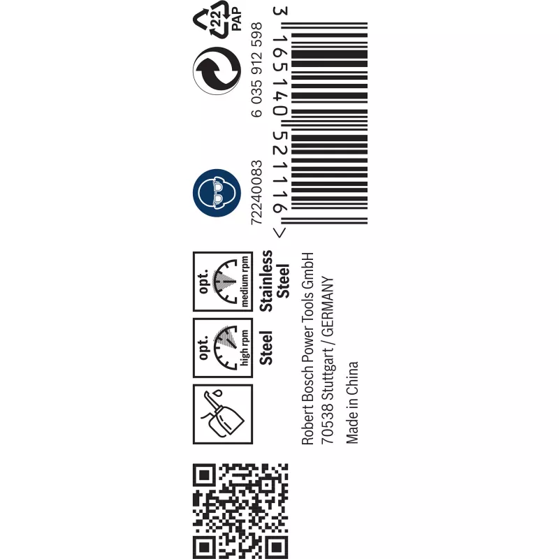 Grąžtas suktuvinis Bosch HSS-Co DIN 338 3 mm (10 vnt.)