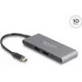DeLOCK 4 prievadų USB Type-C šakotuvas 2x USB Type-A 2x USB Type-C 10 Gbps