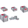 Dėžė ProfiPlus EuroBox 417, pilka/raudona (456705)