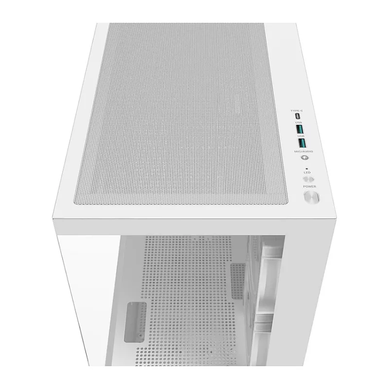 Korpusas DeepCool CG380 3F WH baltas, Midi Tower, 235×437×451 mm, 3x 120 mm ventiliatoriai