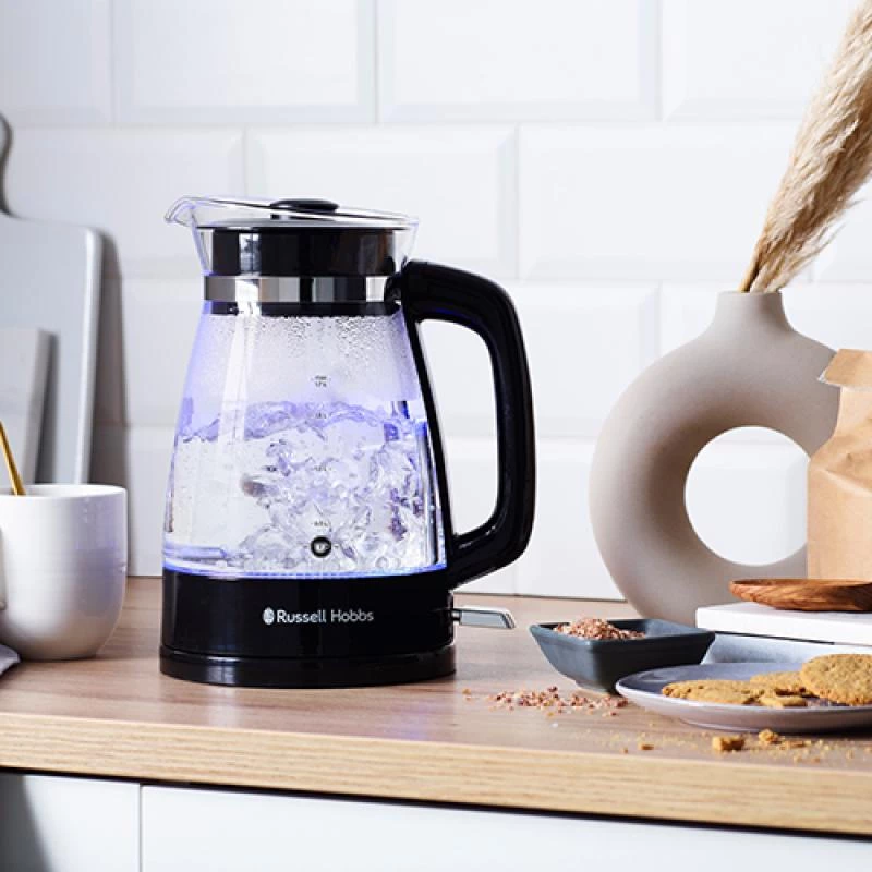 Russell Hobbs 26080-70 elektrinis virdulys 1,7 L 2400 W Juodas, Skaidrus