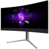 LORGAR 34MP1 UWQHD MiniLED žaidimų monitorius Pro, 34'' (3440*1440) VA lenktas ekranas, juoda/pieno pilka