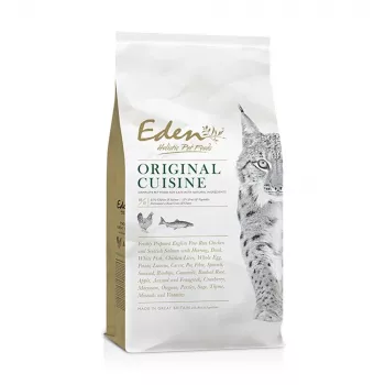 Sausas kačių ėdalas Eden Original Cousine 10 kg – pilnavertė mityba suaugusioms katėms