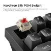 Mechaninė klaviatūra Keychron Q1 Ultra 8K — 75% išdėstymas, USB + RF belaidis + Bluetooth, RGB, juoda