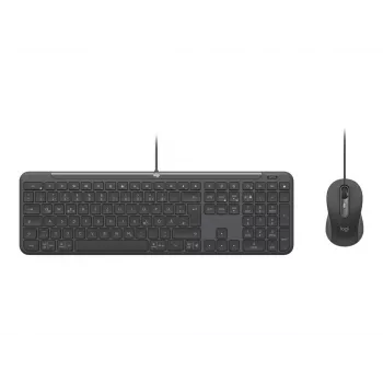 Laidinė USB klaviatūra Logitech 920-013343 QWERTZ vokiškas išdėstymas Graphite