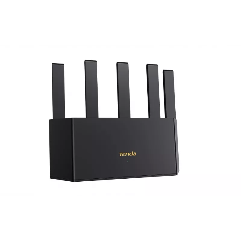 Stalinis maršrutizatorius TENDA TX12L Pro dviejų juostų „Wi‑Fi 6“ (802.11ax), 2402 Mbps, 5 išorinės antenos, „Gigabit“ LAN, 3x RJ‑45