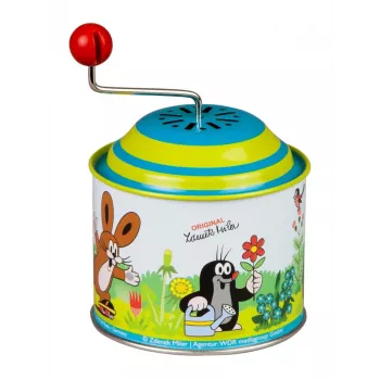 Lena 52768 „Little Mole“ medinis muzikos malūnėlis – muzikinis stumiamas žaislas vaikams