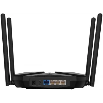 Stalinis maršrutizatorius MERCUSYS MR85X AX3000 dviejų juostų Wi‑Fi 6, 3000 Mbps, 4 antenos, 3 Gigabit LAN prievadai, juodas