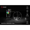 SAVIO Blast 120mm ARGB PWM korpuso ventiliatorius – juodas