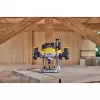 Plunginis frezatorius DeWalt DCW620NT-XJ, bešepetėlis variklis, 18V, 1600W galia, 11–23 tūkst. RPM, 12,7 mm įtvaras, dulkių ištraukimas, LED, 3,6 kg, dėklas