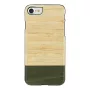 Dėklas telefonui iPhone 7/8 iš medžio ir polikarbonato — bambuko miškas juodas, man and wood