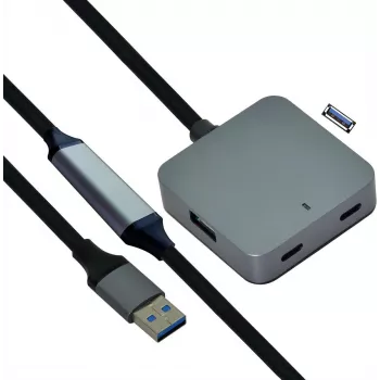 USB Hub VALUE 12.99.1125 USB 3.2 Gen 1 Type-A Juodas 10 m