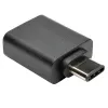 Eaton Tripp Lite Series USB 3.1 Gen 1.5 adapteris USB-C į USB Type A M/F 5 Gbps planšetei ir išmaniajam telefonui - USB adapteris - USB Type A (mot.) į 24 pin USB-C (vyr.) - USB 3.1 - Juodas (U428-000-F)