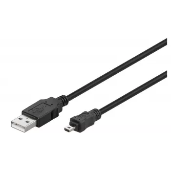 Microconnect USBAMB82 USB laidas USB 2.0 1,8 m USB A Mini-USB B juodas