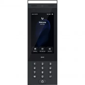 Ubiquiti G3 Intercom – lauko/vidaus domofoninis terminalas su lietimui atspariu ekranu ir NFC palaikymu