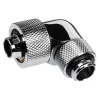 Alphacool Eiszapfen jungtis 90 laipsnių G1/4 colio AG į 16/10 mm - sukama, chromuotas sidabras