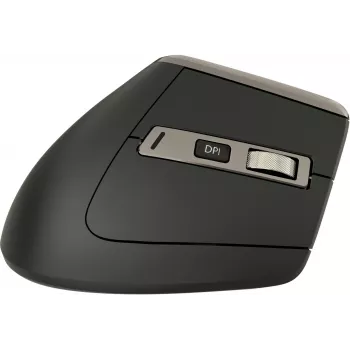 Belaidė vertikali pelė Yenkee YMS 5040 ERGO PRO, 2.4 GHz / BT 5.0 / BT 3.0, juoda
