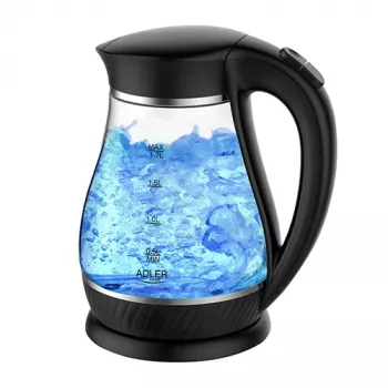 Adler AD 1274 Virdulys, 2200 W, 1.7 L, Stiklas/Juodas