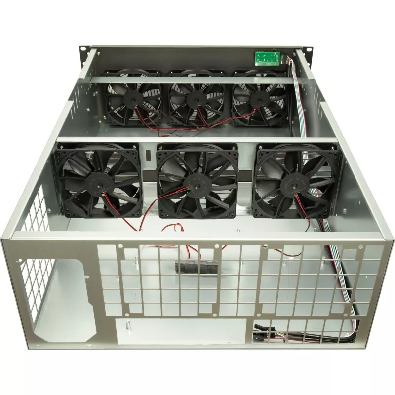Kompiuterio korpusas Inter-Tech 88887236 Rack 4U juodas, pilkas