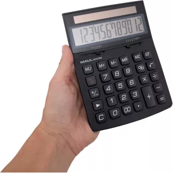 MAUL ECO 850 skaičiuotuvo dėklas, paprastas skaičiuotuvas, juodas (7268890)
