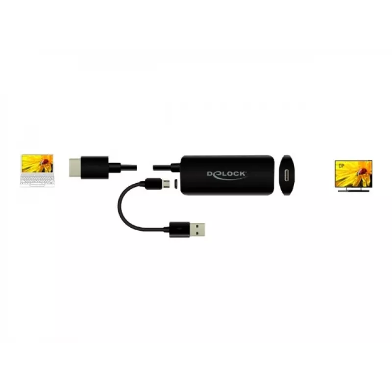 Adapteris HDMI-A (vyriškas) į USB Type-C (moterišką) DeLOCK 63251