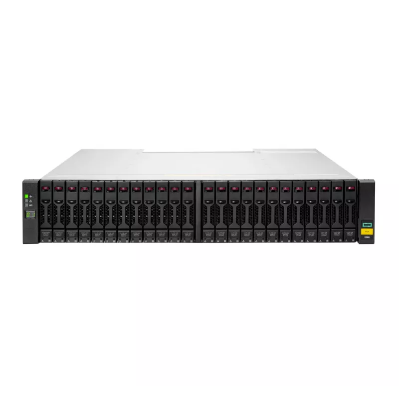 HPE MSA 2060 Disk Array 0 TB 2U stovas sidabrinis juodas HDD SSD
