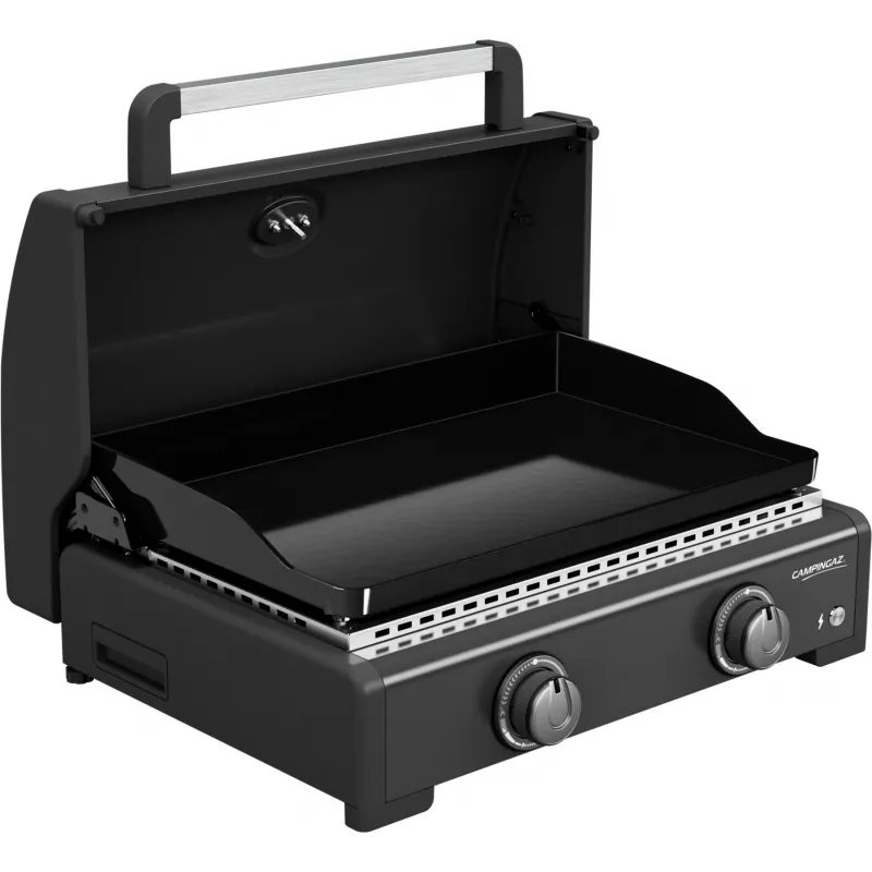 Dujinė planšetė Campingaz Onyx 2 2217205 – 2 degiklių planšetė su ketaus kepimo paviršiumi