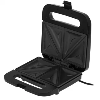 Sumuštinių keptuvė Adler AD 3076 — 1000 W kompaktiška sumuštinių spauda, juoda/sidabrinė