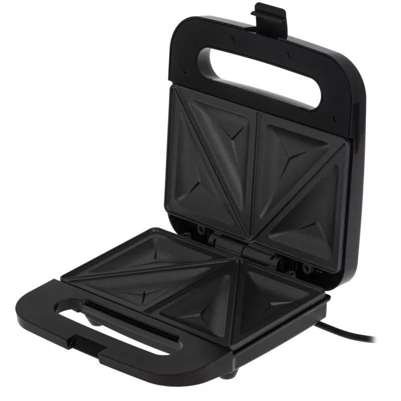 Sumuštinių keptuvė Adler AD 3076 — 1000 W kompaktiška sumuštinių spauda, juoda/sidabrinė