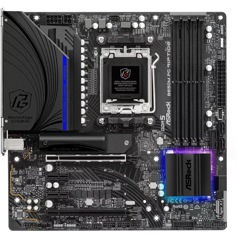 Motininė plokštė ASRock B650M PG Riptide AMD B650 Socket AM5 micro ATX