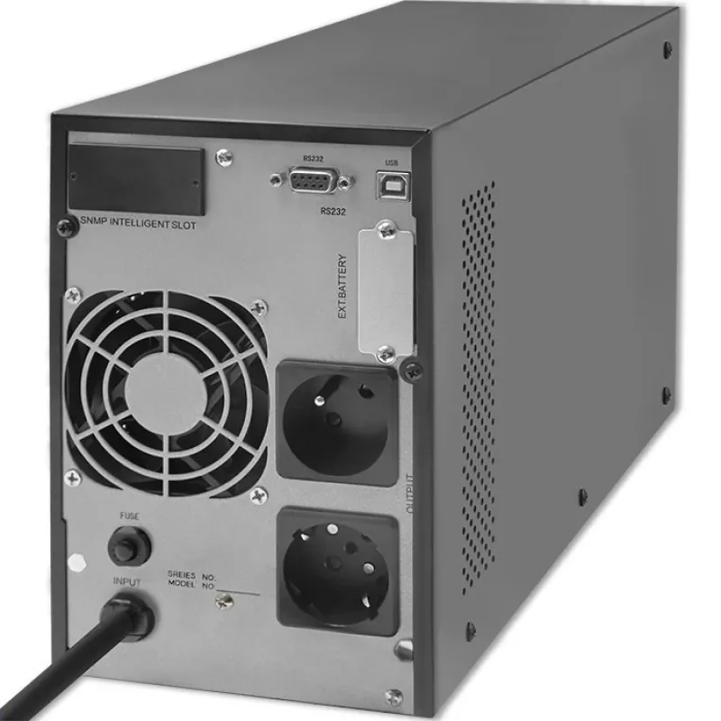 Nepertraukiamo maitinimo šaltinis QOLTEC 53981 On line 2kVA, 2000 VA