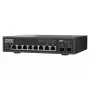 QNAP QSW-L3208-2C6T tinklo jungiklis, valdomas L2, 10G Ethernet (100/1000/10000), stalinis, juodas