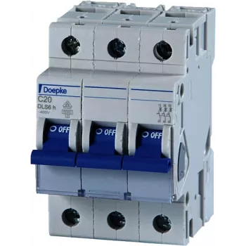 DOEPKE Automatinis jungiklis C16A DLS-6H-C16-3-6-KA 6kA 3 polių 400V C charakteristika DLS-6H-C16-3-6-KA (09914293)