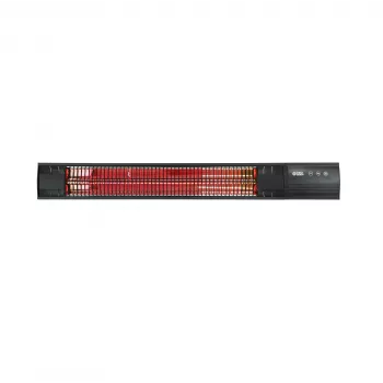 TunaBone TB2580W-01 | Elektrinis infraraudonųjų spindulių terasinis šildytuvas, 2500 W, 3 galios lygiai, iki 25 m², juodas, IP55