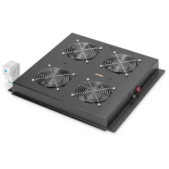 Stogo vėsinimo įrenginys Digitus DN-19 FAN-4-B-N, 19 inch, juodas RAL 9005