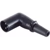 XLR kampinis lizdas ShiverPeaks BS55006 — 3 kontaktų stačiakampis mikrofoninis/kabelio jungiklis, juodas