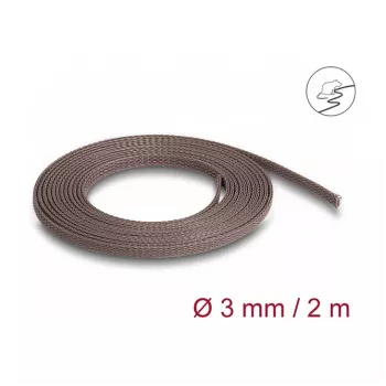 Kabelių rankovė DeLOCK 20896 Ruda Poliesteris 3mm