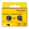 DeLOCK USB Type-C adapteris į Gigabit LAN mini juodas