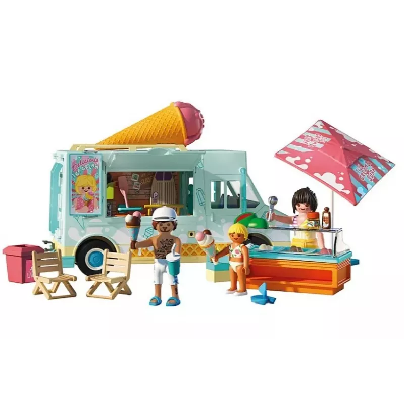 PLAYMOBIL Ledų furgonėlis ir banglenčių parduotuvėlė 71904 su figūrėlėmis