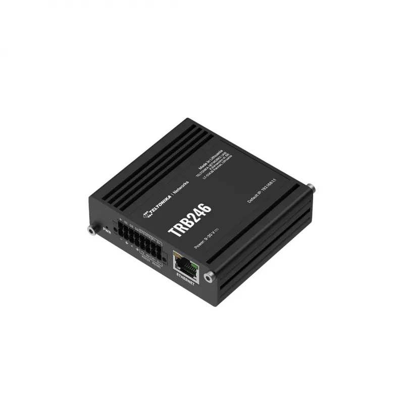 Pramoninis maršrutizatorius Teltonika TRB246, IoT LTE šliuzas Cat 4, 1x RJ45 100 Mb/s, IP30