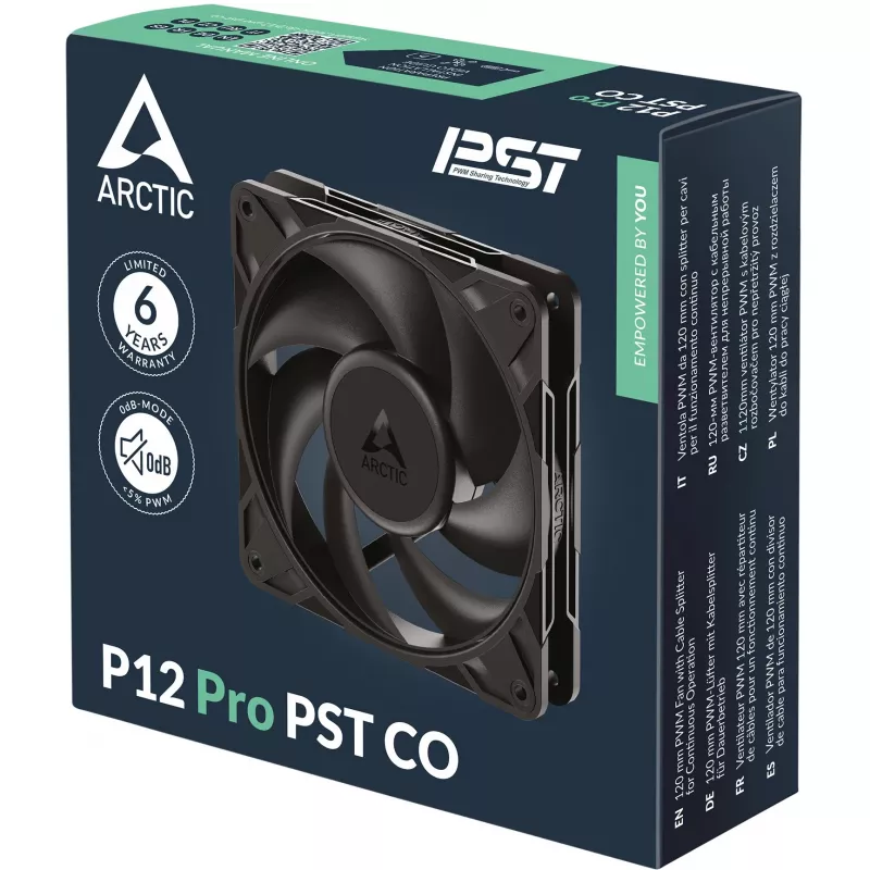 ARCTIC Freezer P12 Pro PST CO - 120 mm PWM ventiliatorius su kabelio dalikliu nuolatiniam darbui
