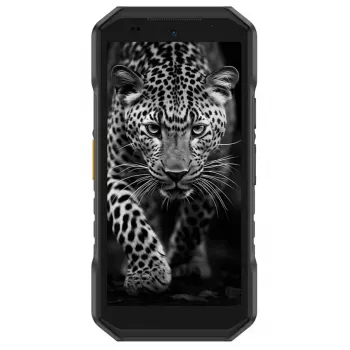 Išmanusis telefonas UleFone Armor X32 — 5,65 colio (14,3 cm), Android 14, 6 GB RAM, 128 GB, 48 MP triguba kamera, 5500 mAh, IP68/IP69K, Dual SIM, Juoda