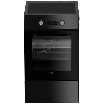Indukcinė viryklė su elektrine orkaite Beko FSM59305BDT, 60 L, 50 cm, juoda, A energijos klasė, 4 zonų indukcinė kaitlentė su boost