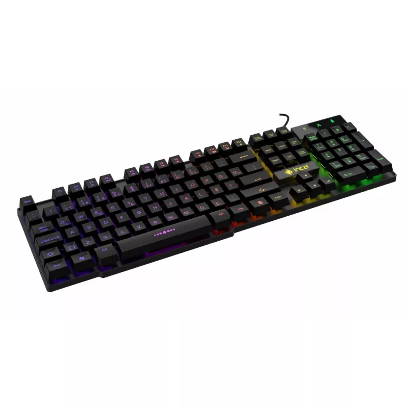 Incase Gaming Keyboard IKG-446 Regenbogen, RGB, vokiškas išdėstymas, mažmeninė prekyba