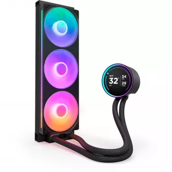 NZXT Kraken Elite 360 RGB procesoriaus vandens aušintuvas 12 cm juodas 1 vnt.