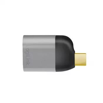 LogiLink CUA0204 USB-C į DisplayPort adapteris (jungties keitiklis) juodai pilkas
