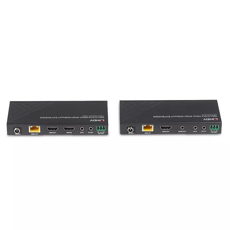 Lindy 150m Cat.6 HDMI 4K60 IR ir RS-232 HDBaseT prailgintuvas