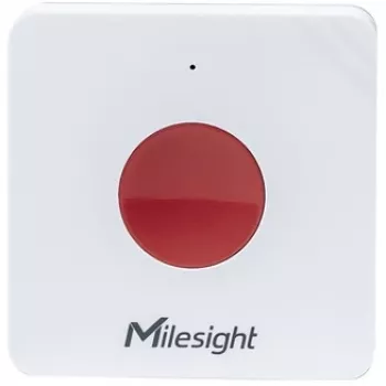 Belaidis medicininis pagalbos mygtukas Milesight WS101915M, baterijinis LiCoO2, 50×50×18 mm, baltas