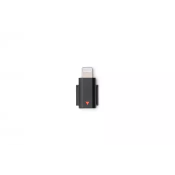 Garso adapteris DJI Mic 3 mobiliojo telefono adapteris (Lightning) – juodas, skirtas Apple įrenginiams